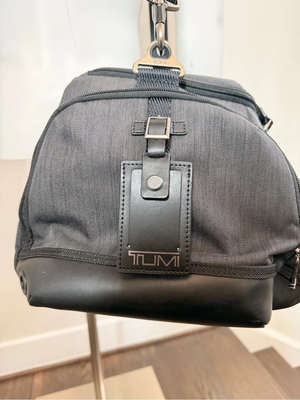 Tumi Gray Weekend Duffel Bag with Removable Shoulder Strap